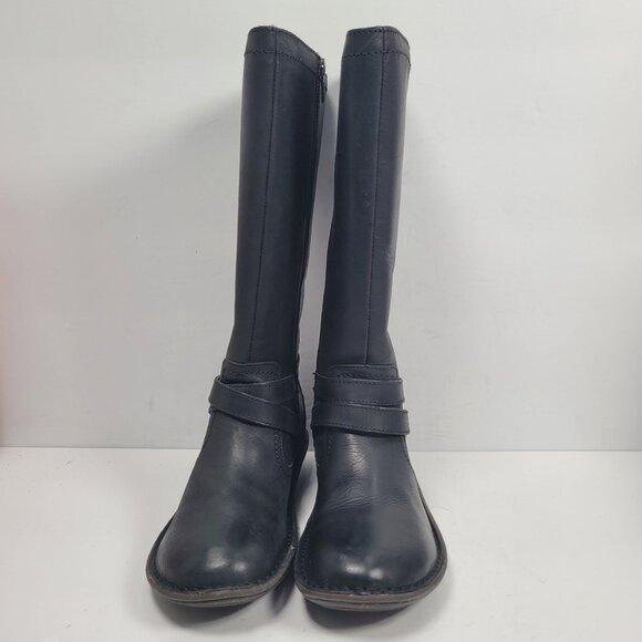 UGG Women’s Rosen Black Leather Tall Zip Up Boots S/N1008210 US Size 6 - Picture 3 of 12